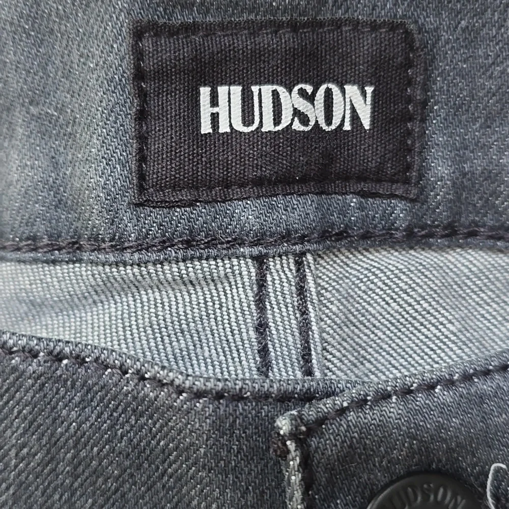 Hudson Blake Slim Straight Gray Jeans 34
